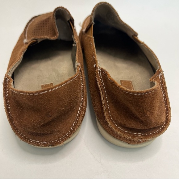 OluKai Nohea Perforated Brown Suede Leather Slip On Loafers Women's 8.5 - Picture 6 of 11